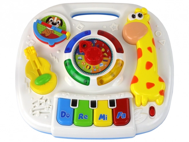 Tableau interactif éducatif 2 en 1 pour tout-petits girafe