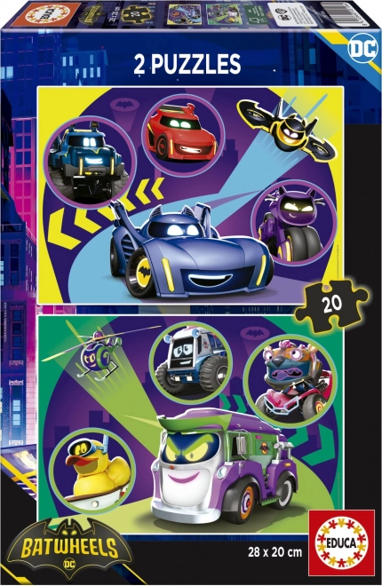 Puzzle Educa Batwheels 2x20 pièces