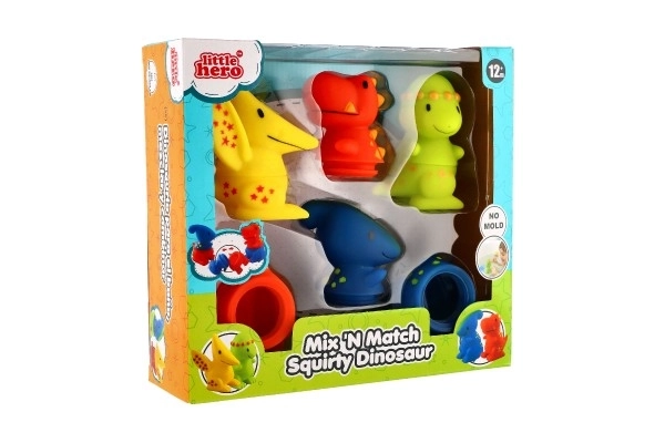 Dinosaures en caoutchouc pliables pour le bain