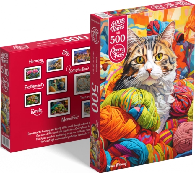 Puzzle Frasques de Chats 500 Pièces