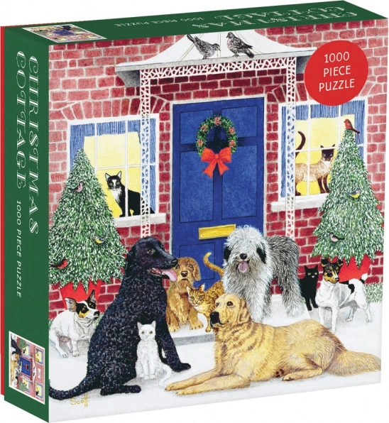 Puzzle chalet de Noël 1000 pièces
