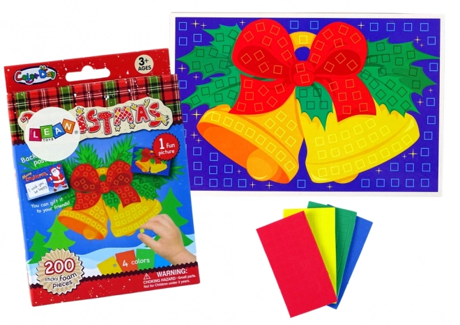 Mosaïque festive colorée DIY cloche