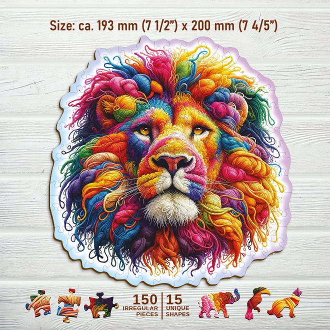 Puzzle en bois WOODEN CITY Lion délicat 150 pièces
