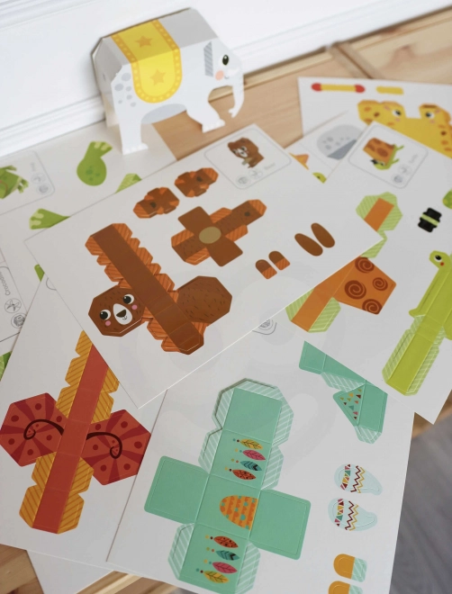 Woopie art&fun kit créatif origami 3D animaux