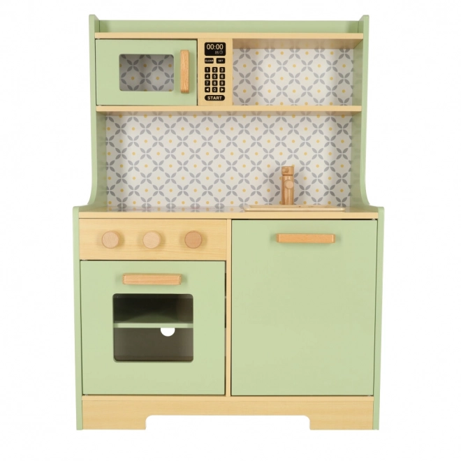 Cuisinière en bois MDF menthe pour enfants