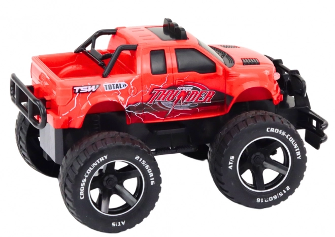Voiture tout-terrain RC télécommandée 1:18 rouge