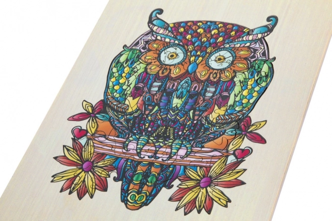 Puzzle silhouette hibou
