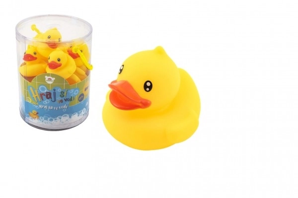 Canard jaune en caoutchouc pour la baignoire - 5,5 cm, 1 pc