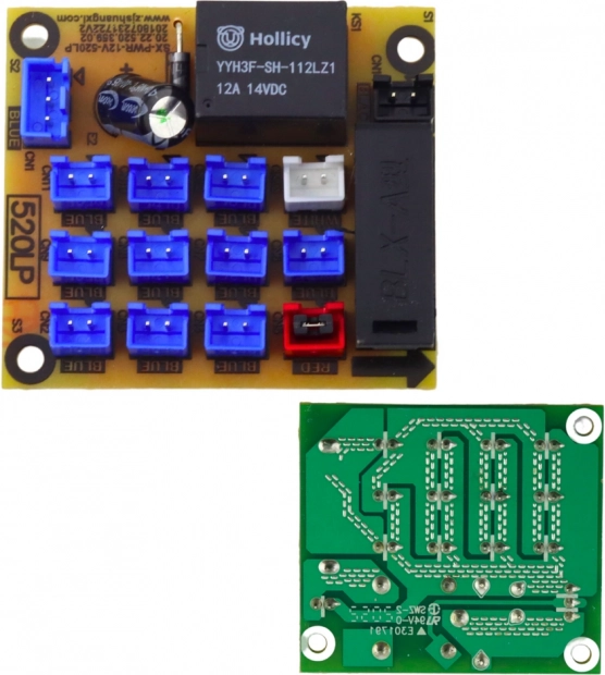 Carte électronique de distribution de lumière pour véhicules à batteries