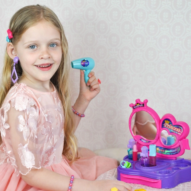Coiffeuse pour princesses Woopie - Studio de beauté avec 18 accessoires