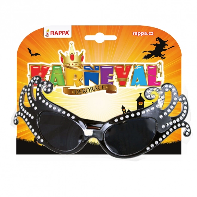 Lunettes de carnaval Lady G noires