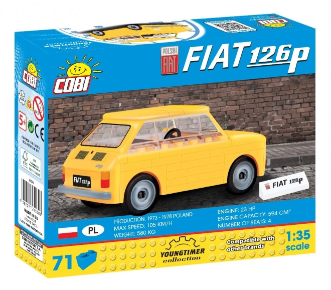 Jeu de construction 71 éléments Polski Fiat 126P