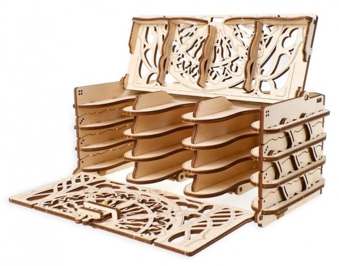 Coffret de cartes de collection Ugears Puzzle mécanique en bois 3D