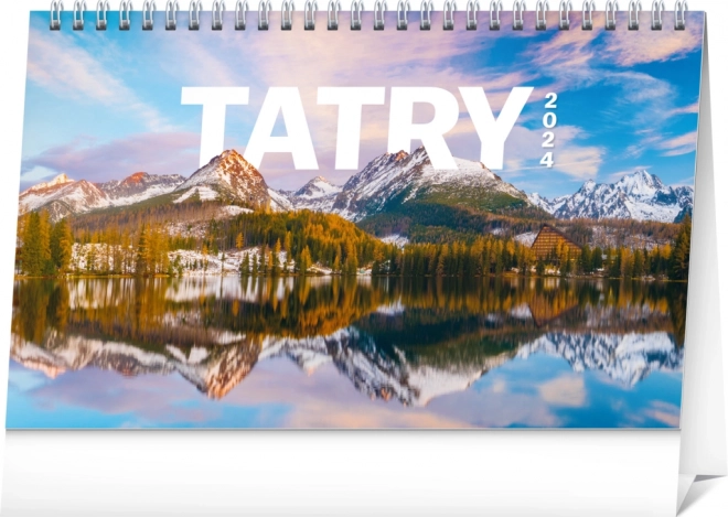 Calendrier de table Tatry 2024, 23,1 × 14,5 cm
