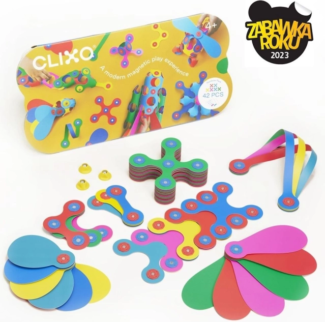 Clixo Rainbow jeu de construction magnétique 42 pcs