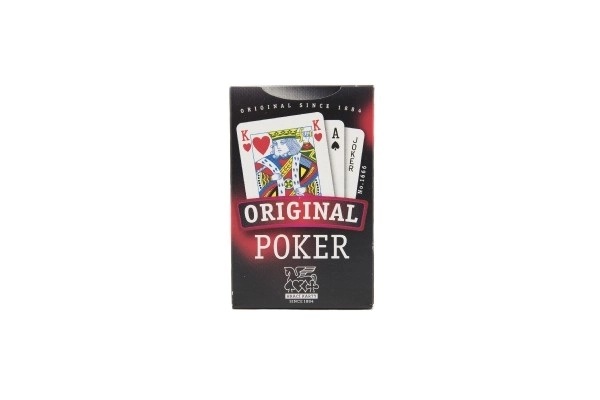 Jeu de cartes de société Poker dans une boîte en papier 6x9cm