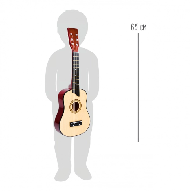 Petite Foot Jouet pour enfant guitare en bois naturelle