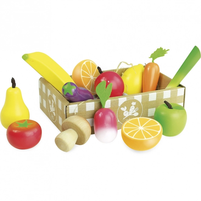 Vilac Ensemble de fruits et légumes en bois