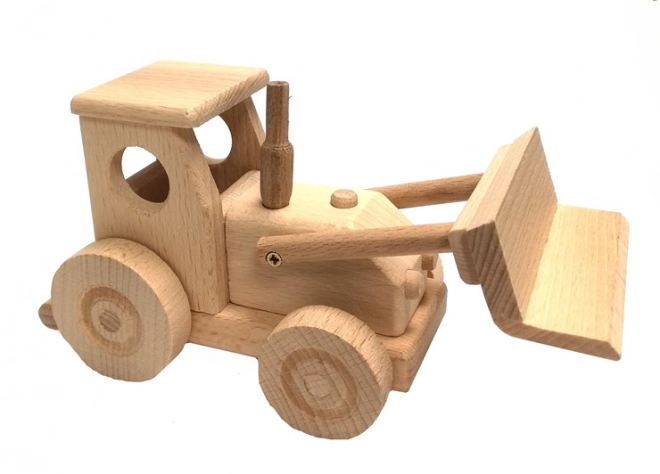 Tracteur en bois avec lame