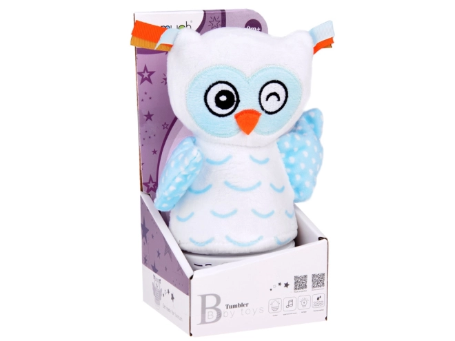 Veilleuse peluche hibou changeant de couleur boîte à musique pour enfants ZA5190
