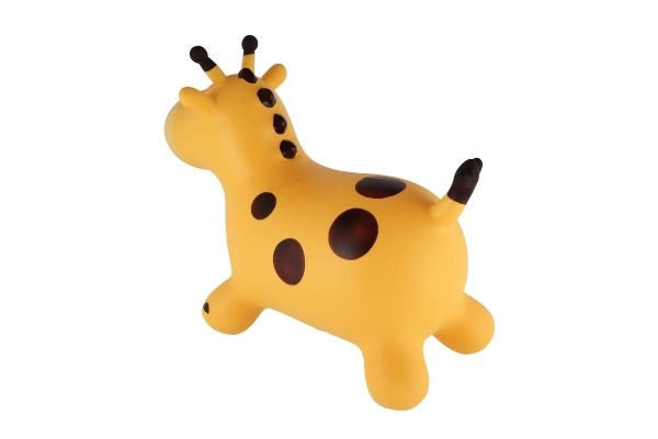 Girafe sautante - en caoutchouc, rose pastel
