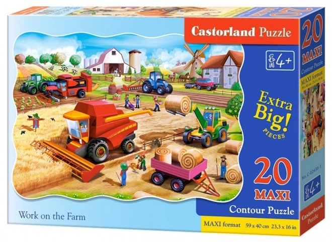 Puzzle 20 pièces MAXI Travail à la ferme