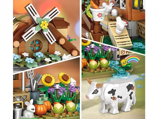 Jeu de construction créatif Ferme Jardin Ferme 899 él ZA5344