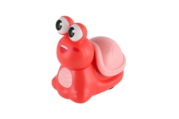 Escargot appuyez et partez plastique 8 cm à inertie 3 couleurs 12 pcs en boîte