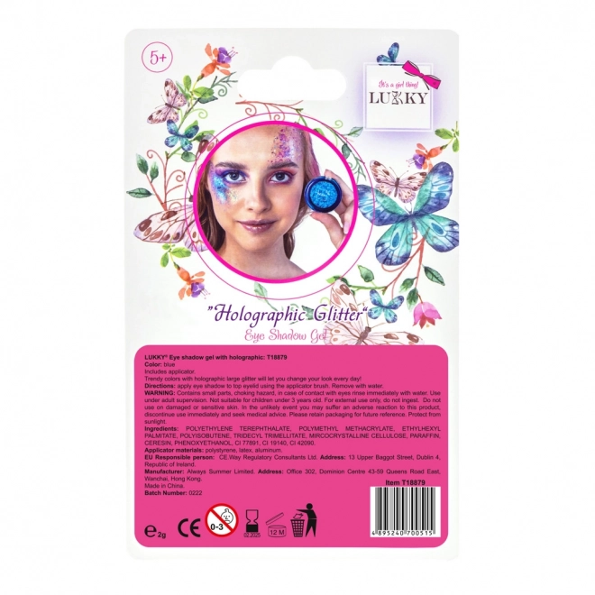 Ombres à paupières gel Lukky avec paillettes holographiques
