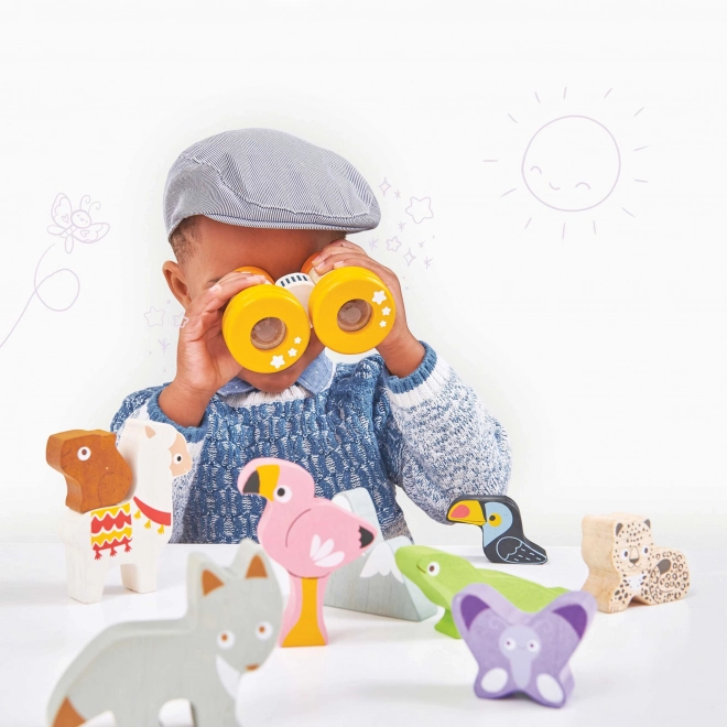 Tour d'équilibre La Toy Van Petilou - animaux du zoo