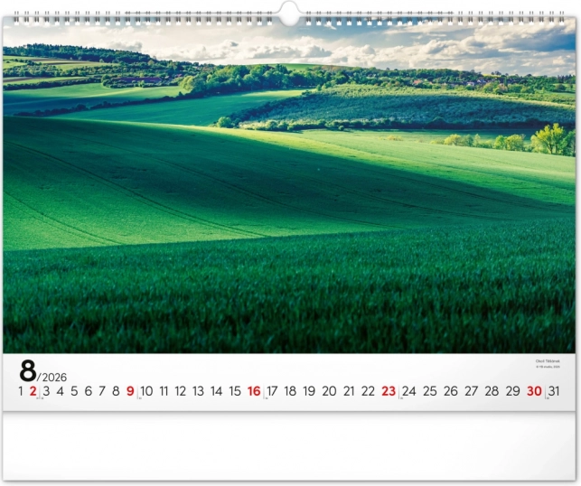 Calendrier mural Panoramata Tchèque 2026