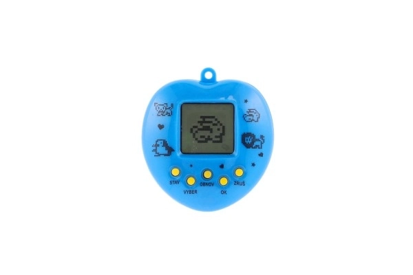 Pendentif électronique pour animaux avec cordelette en plastique 5x6cm avec piles mélange de couleurs 10,5x15x2cm