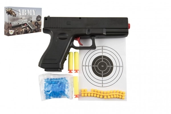 Pistolet à billes avec accessoires 20 cm