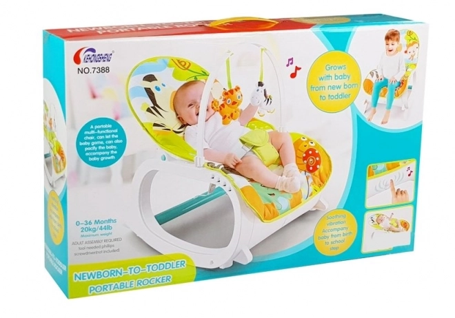 Chaise berçante pour enfants 2en1