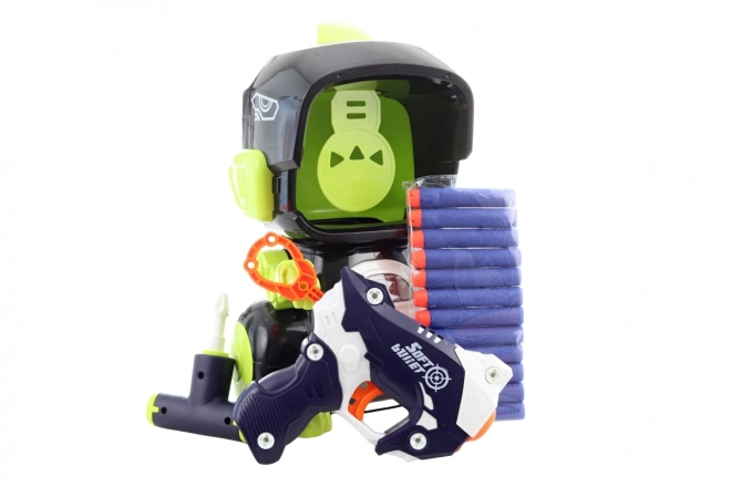 Pistolet avec cible dinosaure et compteur