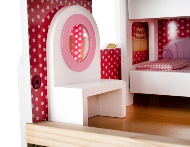 Maison de poupée en bois avec équipements 90 cm