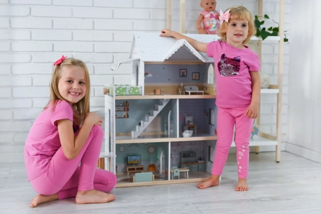 Grande maison de poupées en bois