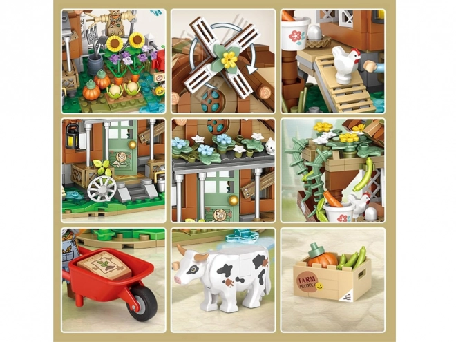 Jeu de construction créatif Ferme Jardin Ferme 899 él ZA5344