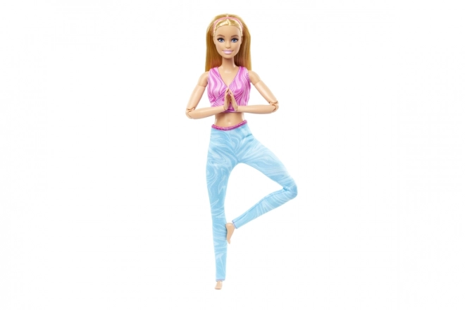 Barbie en mouvement - Blonde avec leggings bleus HRH27