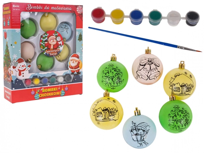 Ensemble de décorations de Noël avec couleurs