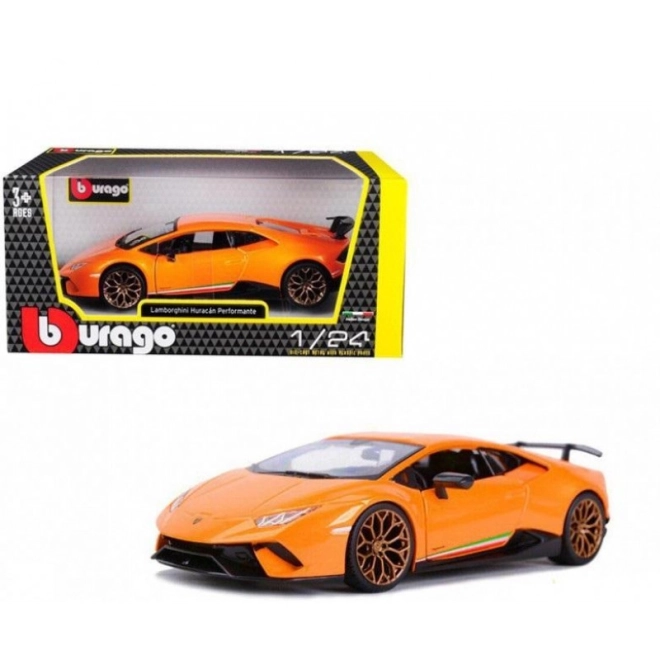Lamborghini Huracan Performante orange modèle 1:24