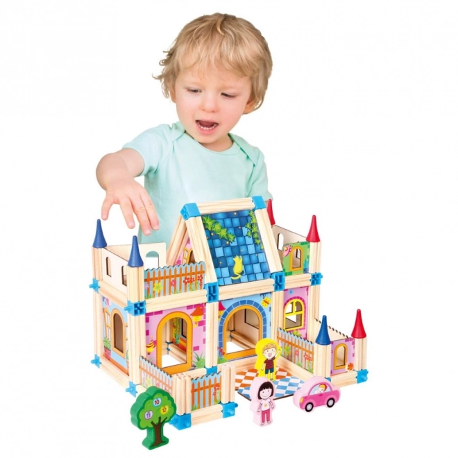 Jeu de construction en bois Bino Château