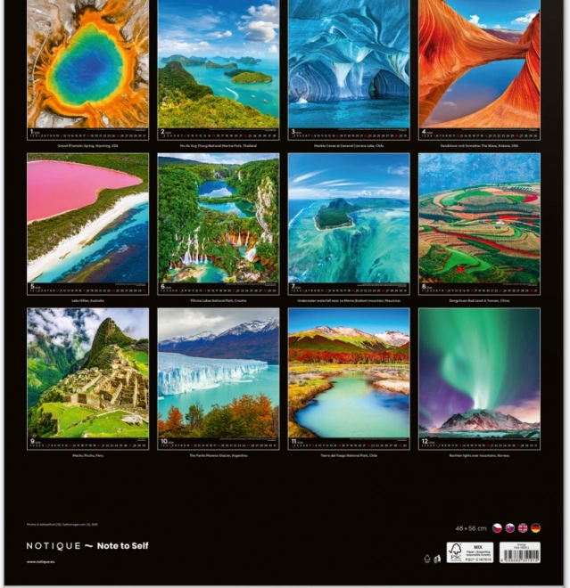 Calendrier mural Énergie 2026