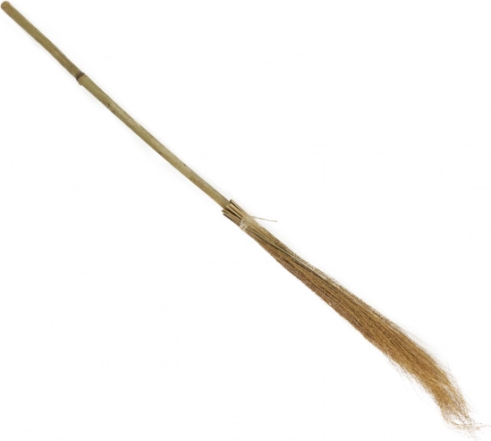 Balai de sorcière avec manche en bambou 98 cm