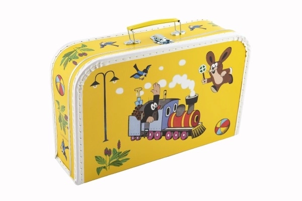 Valise/Coffre Krtek et la Petite Locomotive jaune 35x22x10cm