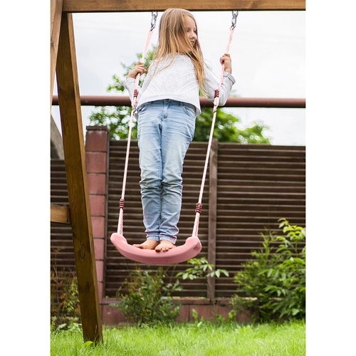Balançoire pour enfants à corde rose
