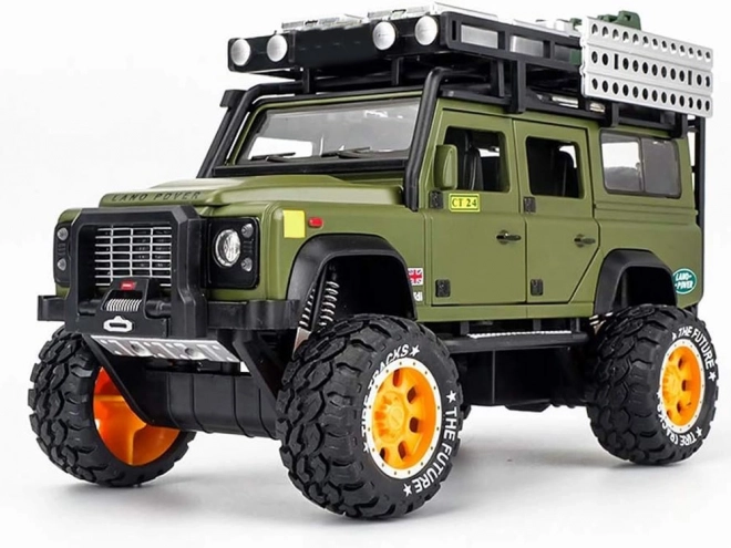 Voiture tout terrain en métal avec son et lumières LED