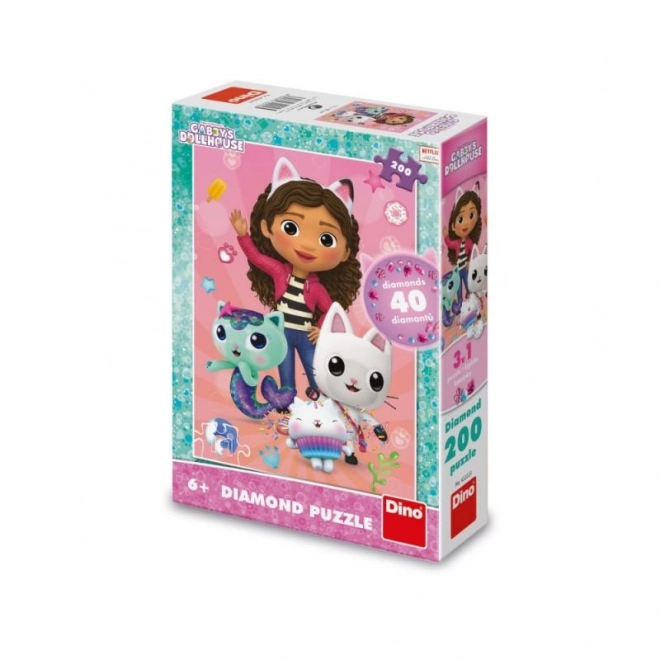 Puzzle ludique 200 pièces avec diamants
