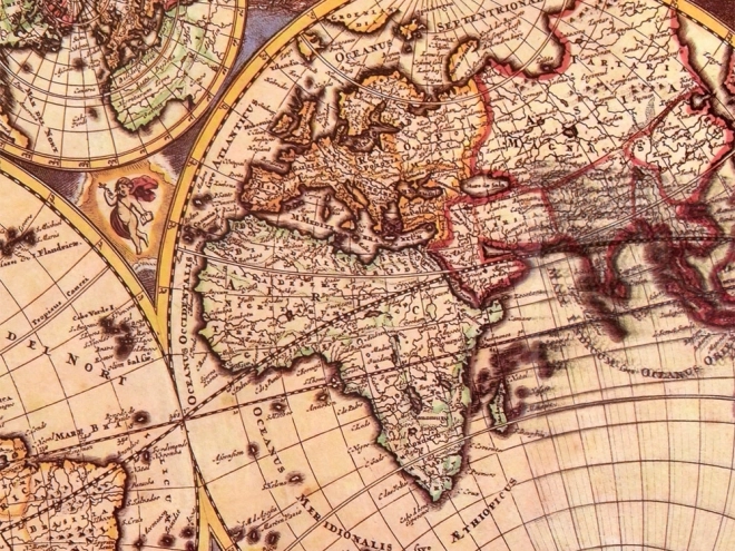 Puzzle de la carte du monde antique 1000 pièces