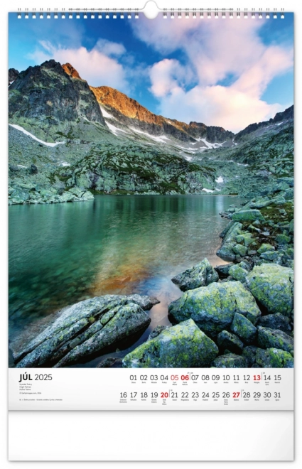 NOTIQUE Calendrier mural Tatry 2025, 33 x 46 cm